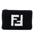 Shearling FF Flat Pouch