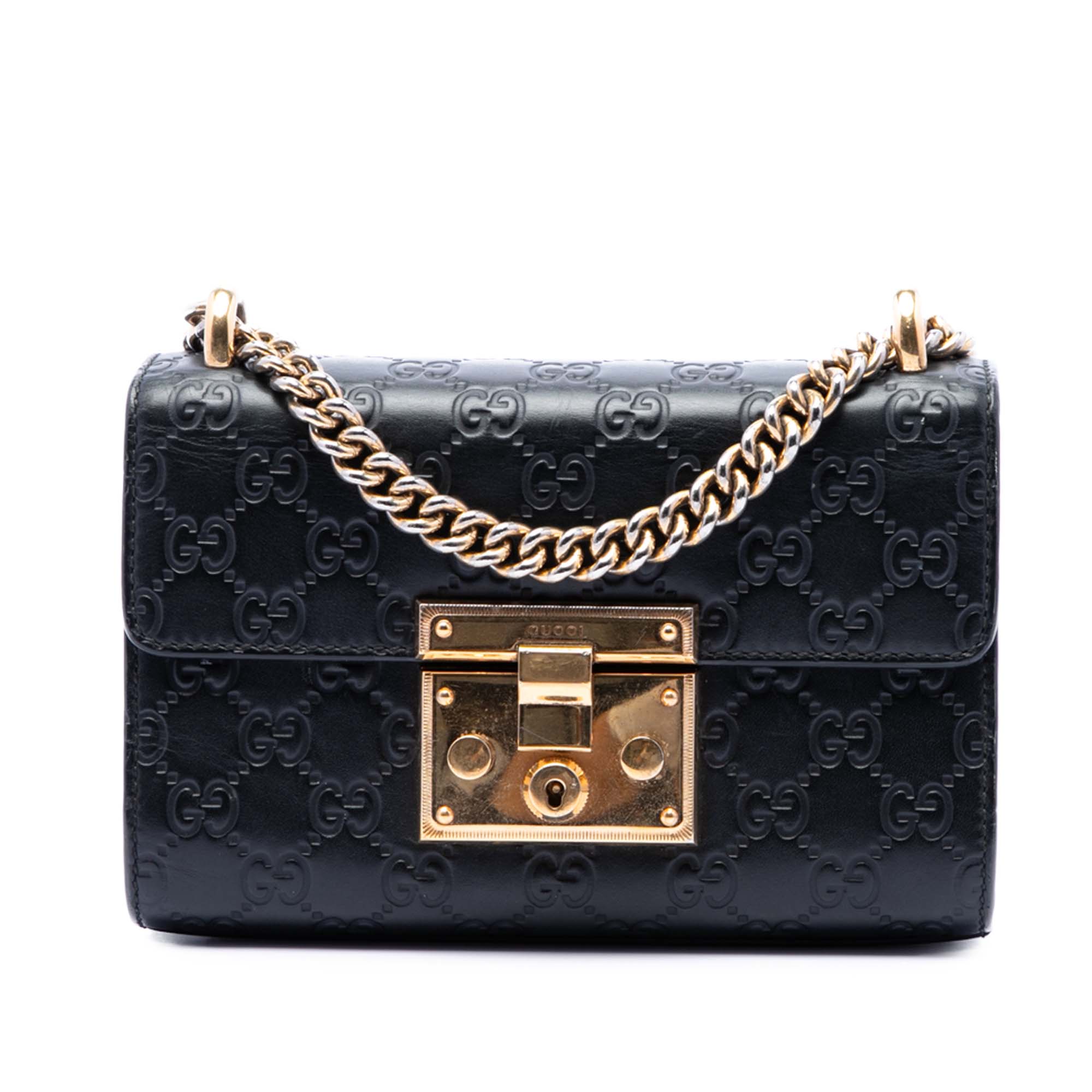 Small Guccissima Padlock Crossbody