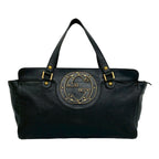 Studded Leather Interlocking G Blondie Tote