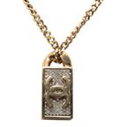 CC Gold Plated Strass Necklace Pendant