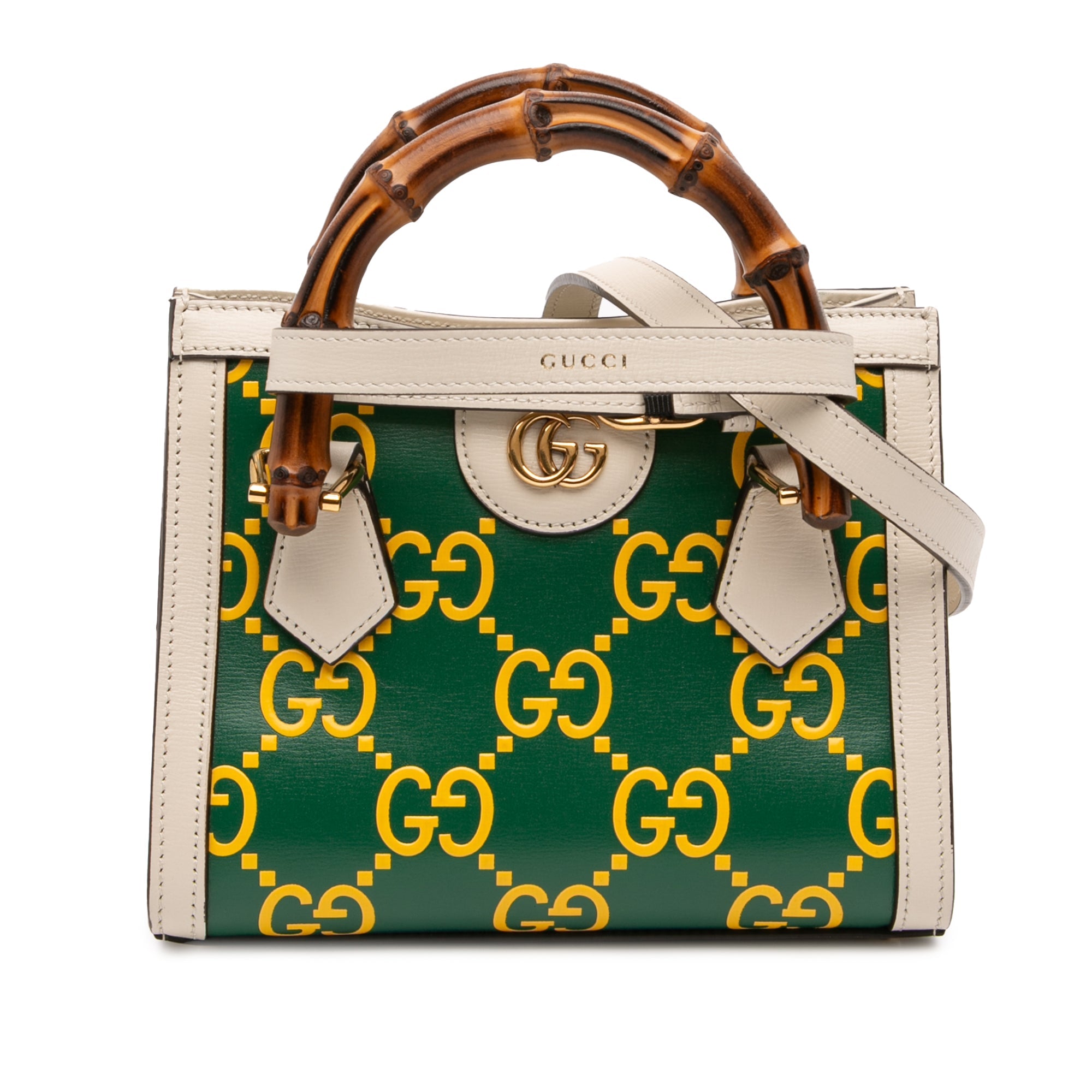Mini Leather Bamboo GG Diana Satchel