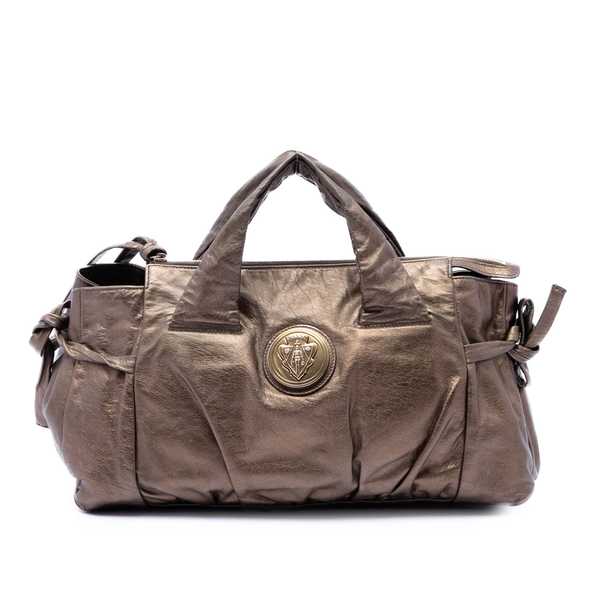 Metallic Calfskin Hysteria Handbag