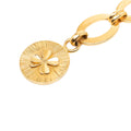 Gold Plated Clover Medallion Chain Belt