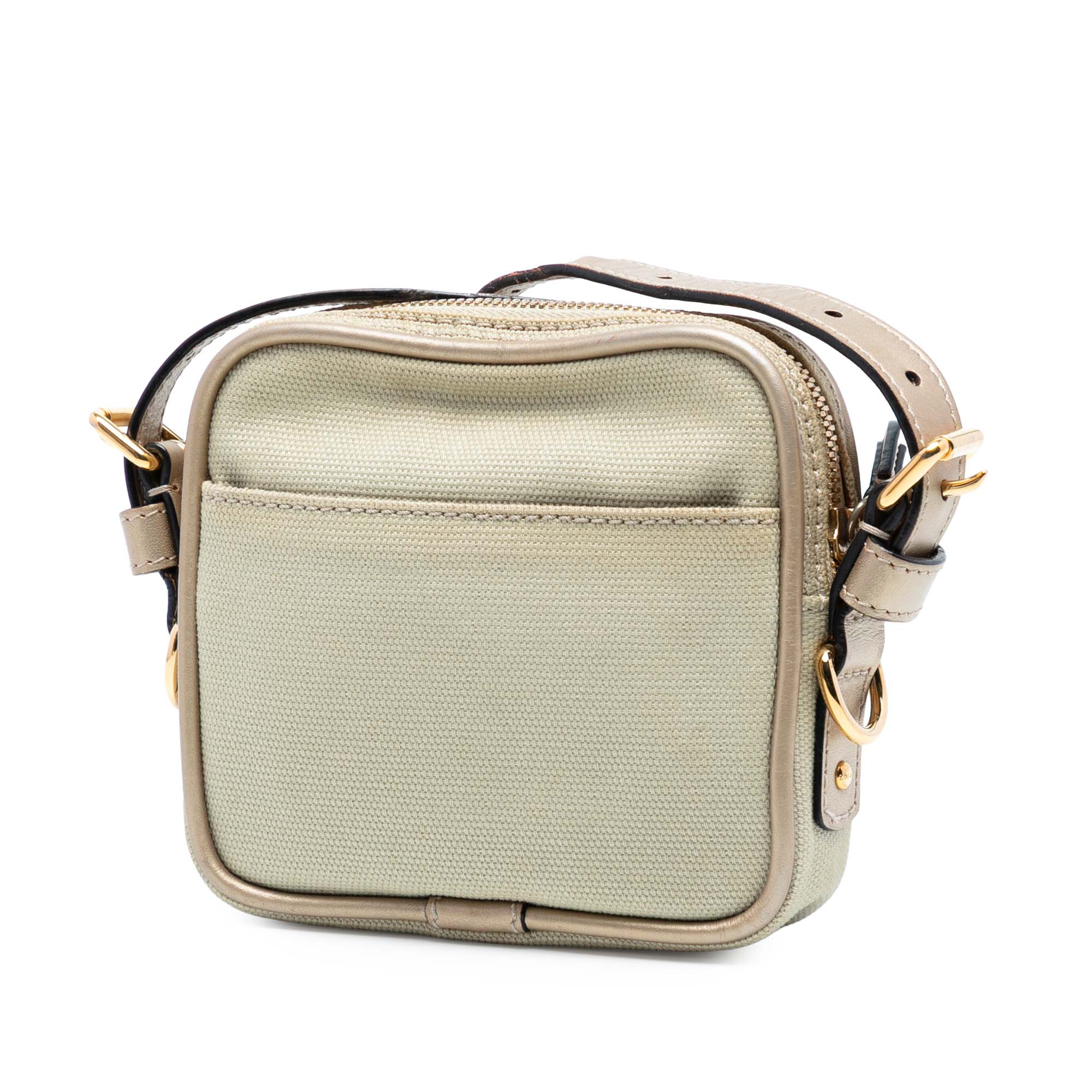Mini Canvas Anagram Crossbody