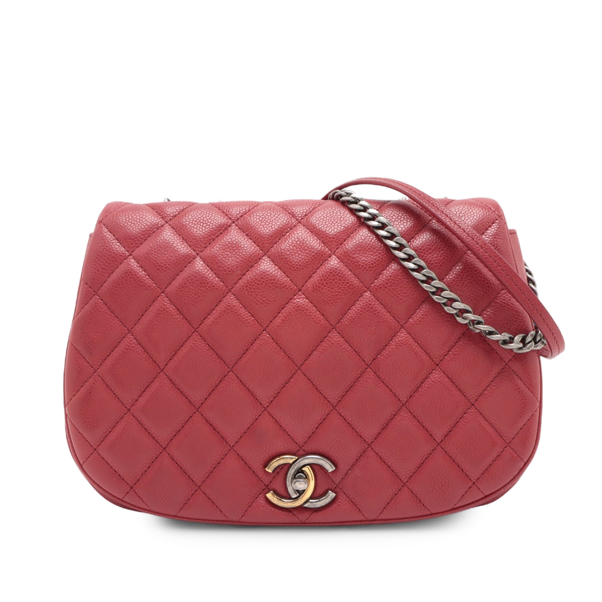 Medium Quilted Caviar Casual Pocket Flap