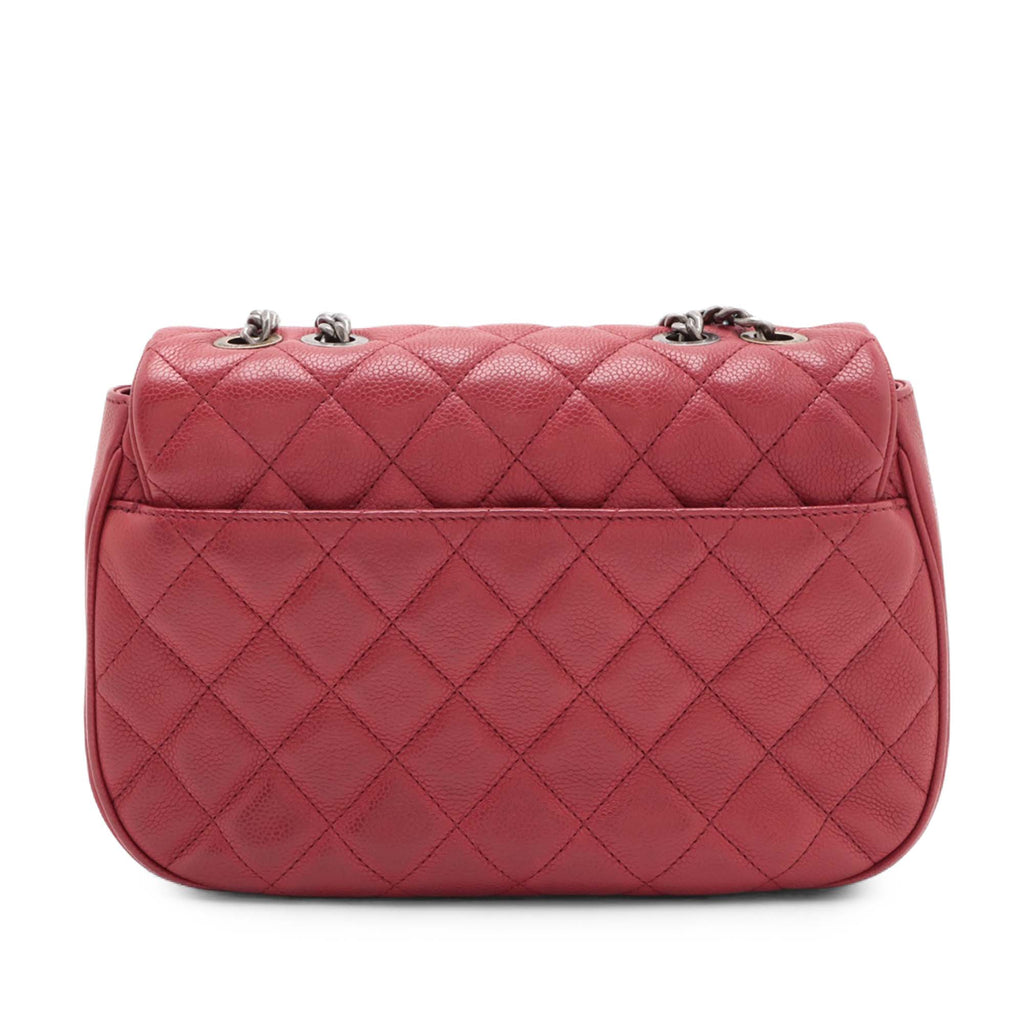 Medium Quilted Caviar Casual Pocket Flap