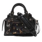 Mini Embellished Lambskin Neo Classic City Satchel