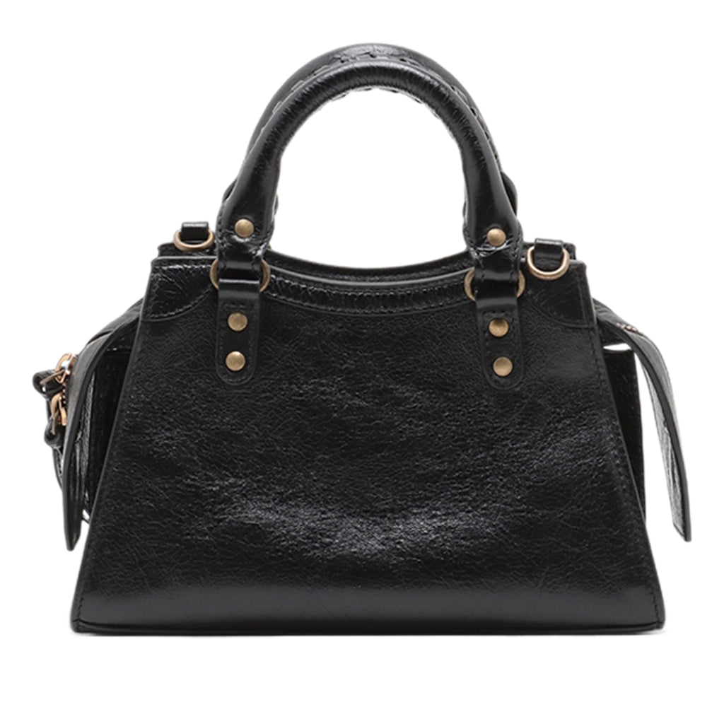 Mini Embellished Lambskin Neo Classic City Satchel