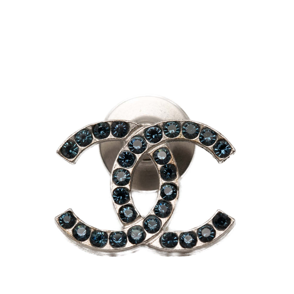 CC Brass and Strass Pin Brooch