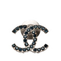 CC Brass and Strass Pin Brooch