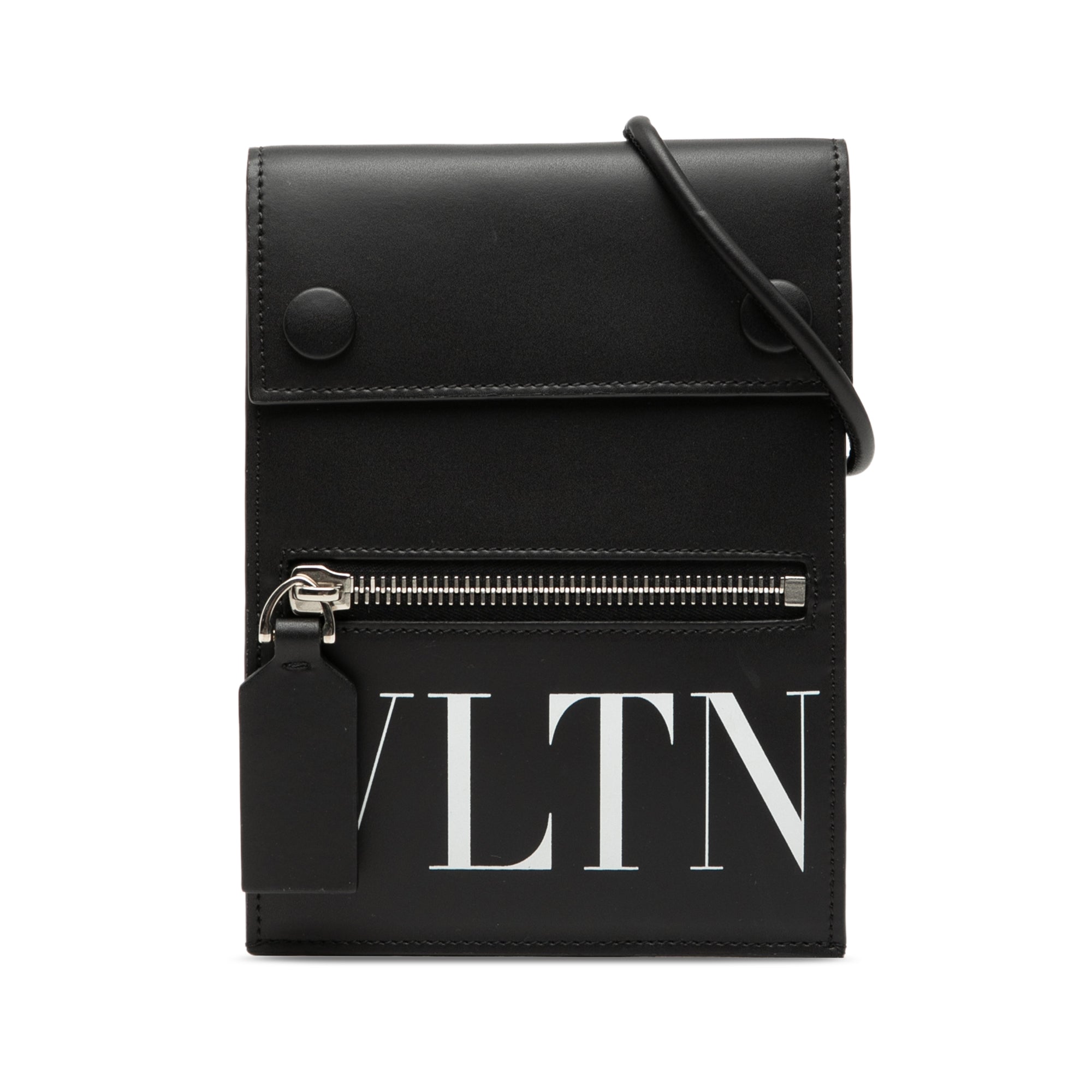 Leather VLTN Phone Case With Strap