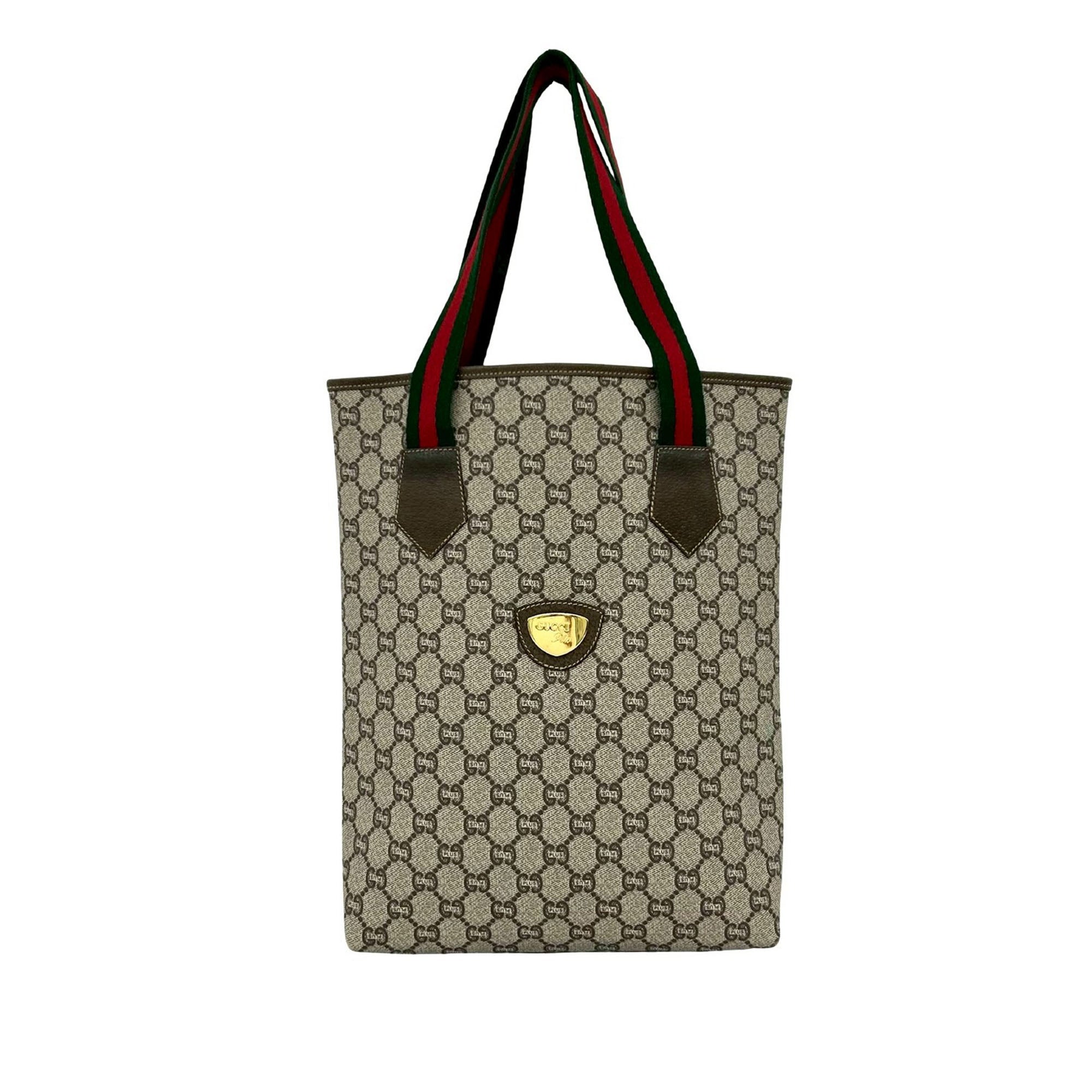 GG Supreme Plus Sherry Line Web Tote