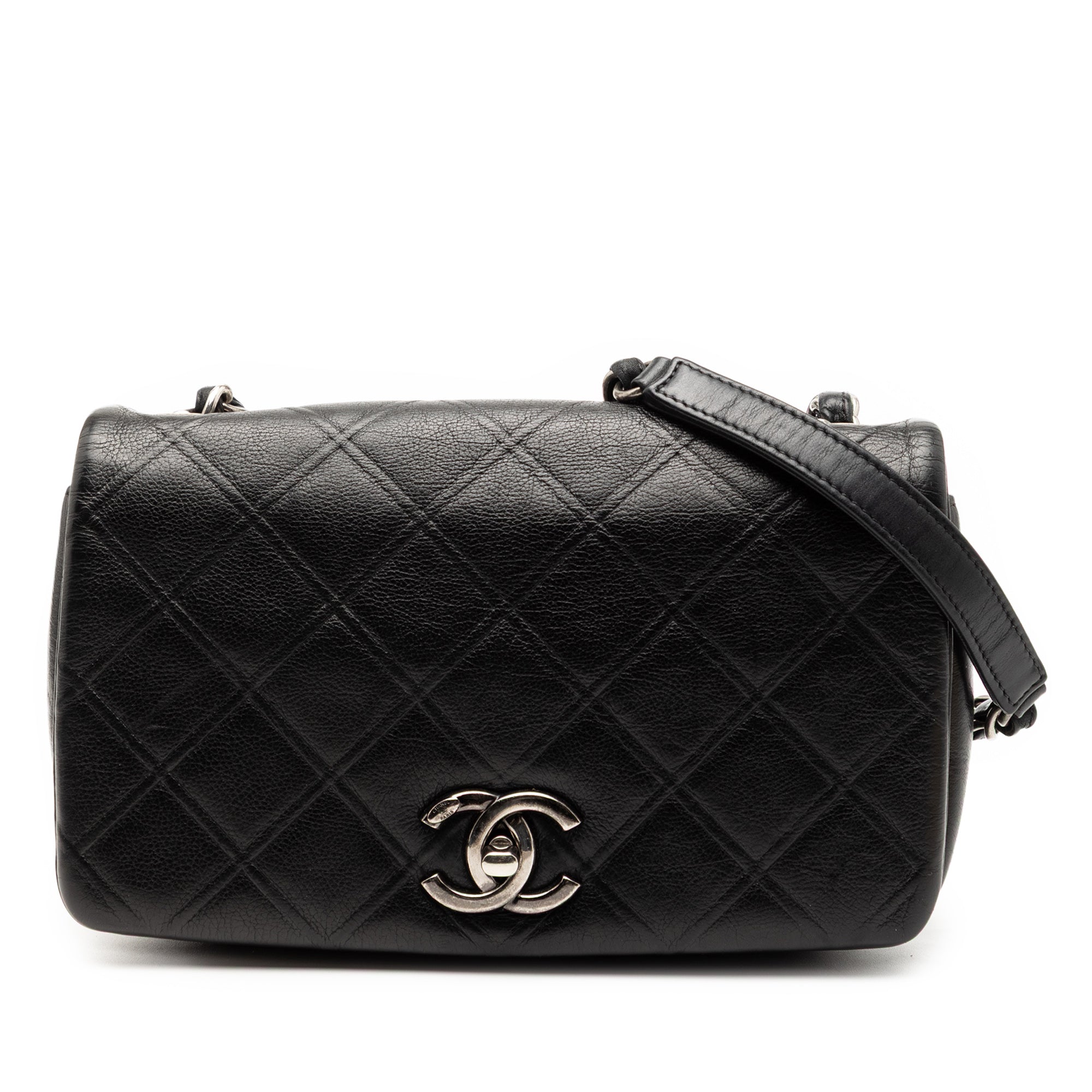 Small Diamond Embossed Calfskin New Chic Flap