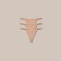 Lounge Underwear Basic G-Strings (3 Pack) - Honey
