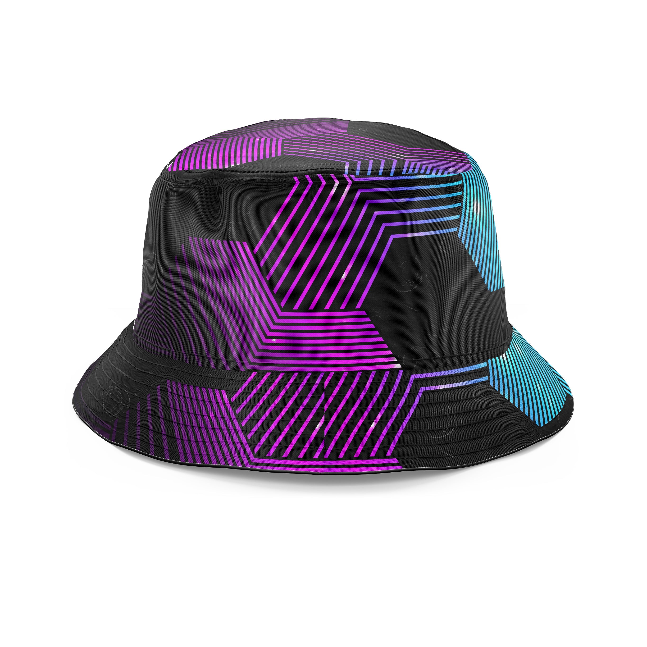 Connected Hex Bucket Hat