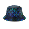 Galactic Dragon Scale Teal Bucket Hat