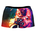 Catstronaut High-Waisted Women's Shorts