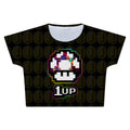 Level Up Mushroom Crop Tee