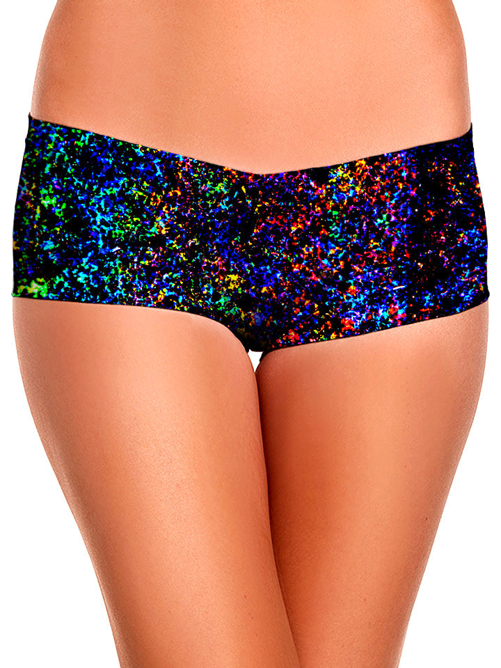 Lightning Rainbow Booty Shorts