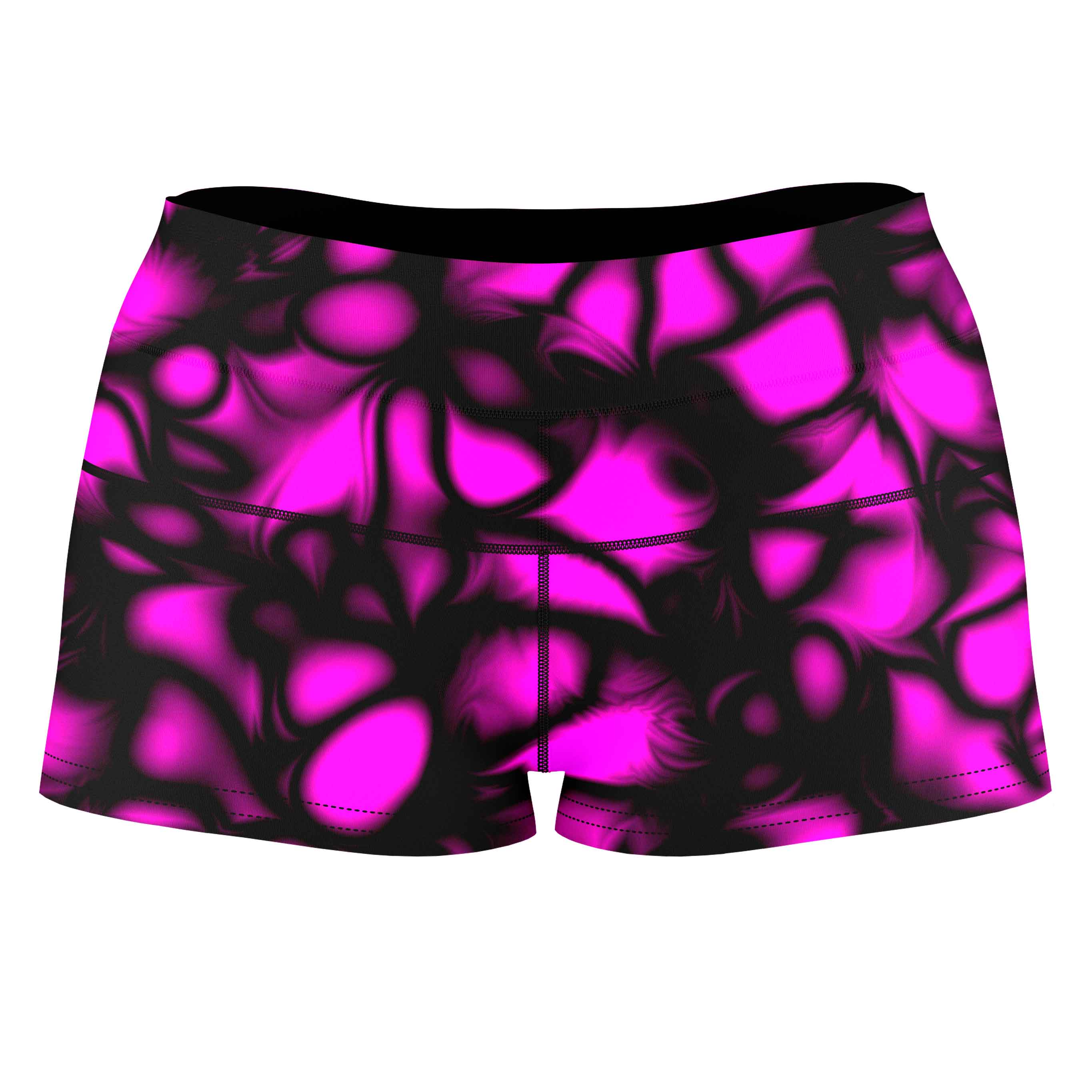 Fluido Roses High-Waisted Women's Shorts