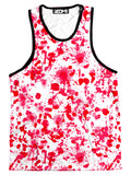 White Blood Print Men's Tank