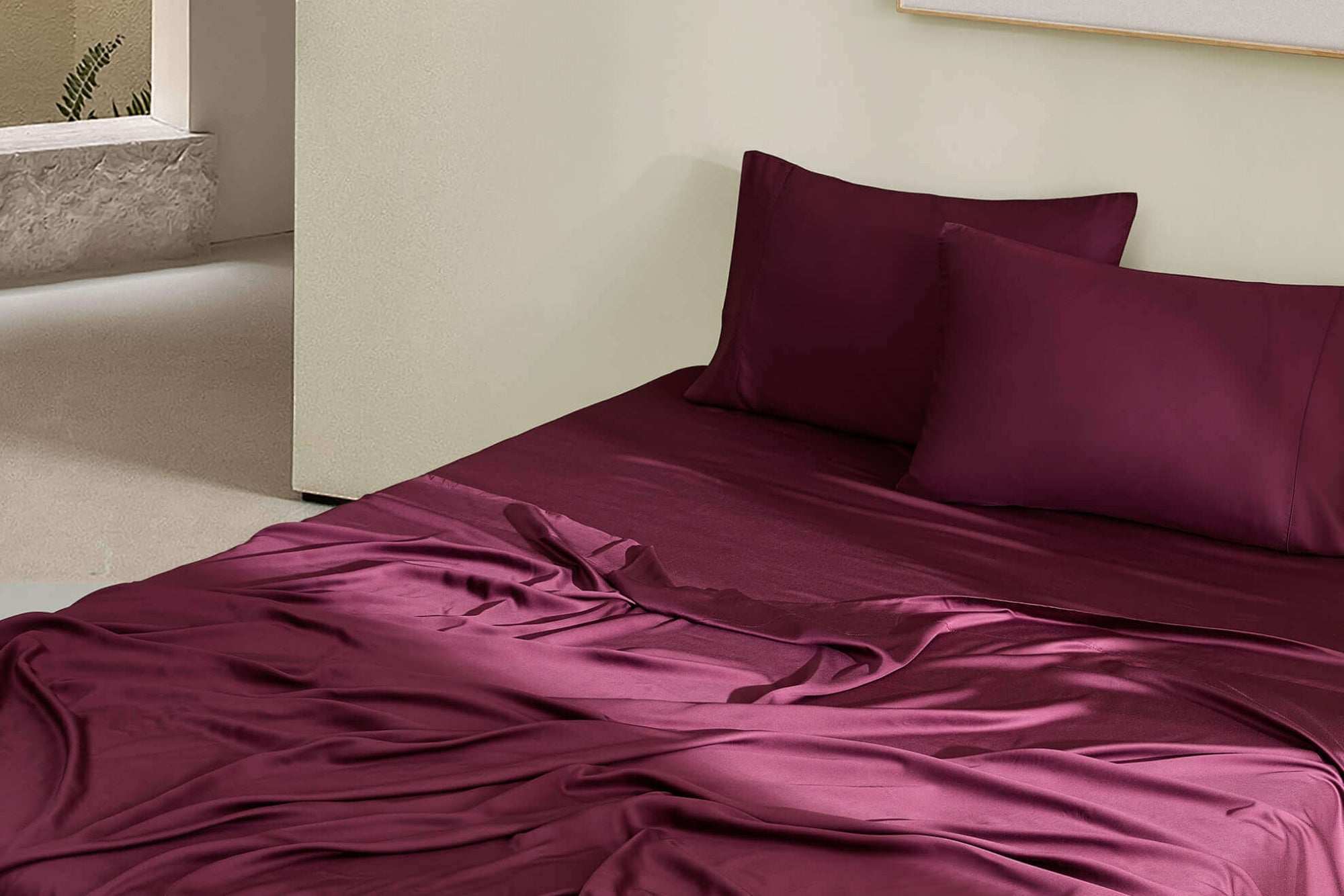 Natural Premium Bamboo Pillowcase Set