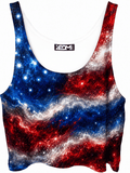 Nebula Stripes Crop Top