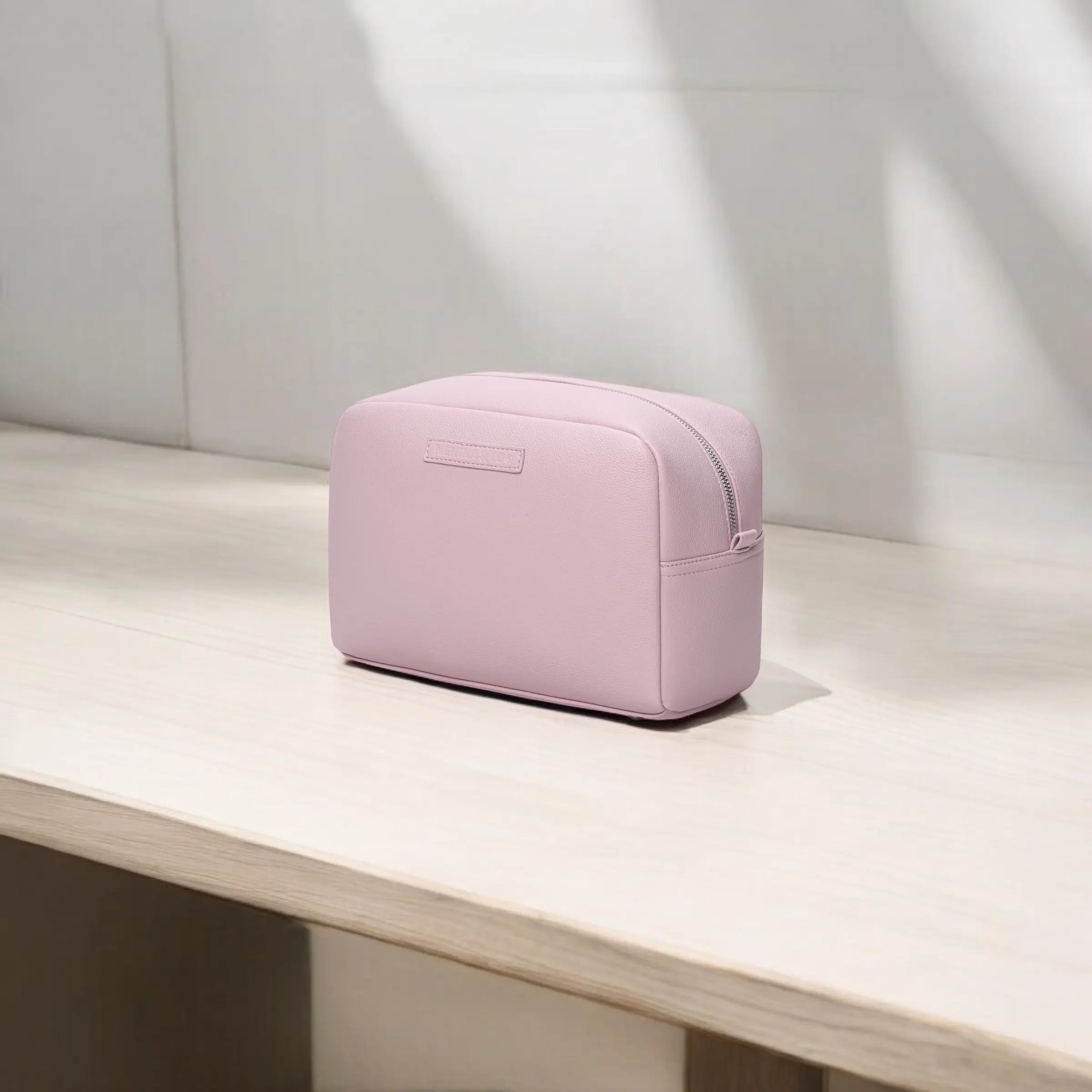 Neceser para Bebé de Eco Piel MIREM Rosa pálido | Organizador Elegante Nenina & Co