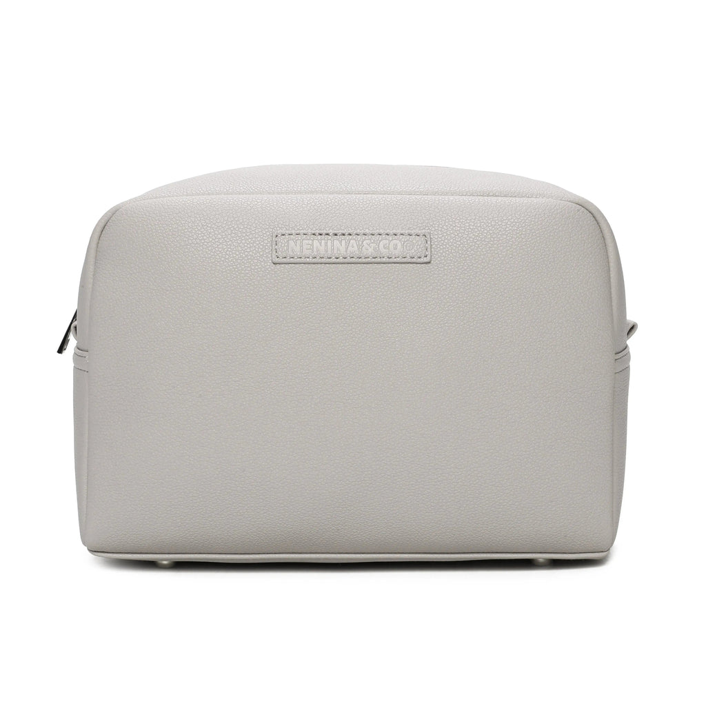 Neceser para Bebé de Eco Piel MIREM Gris| Organizador Elegante Nenina & Co