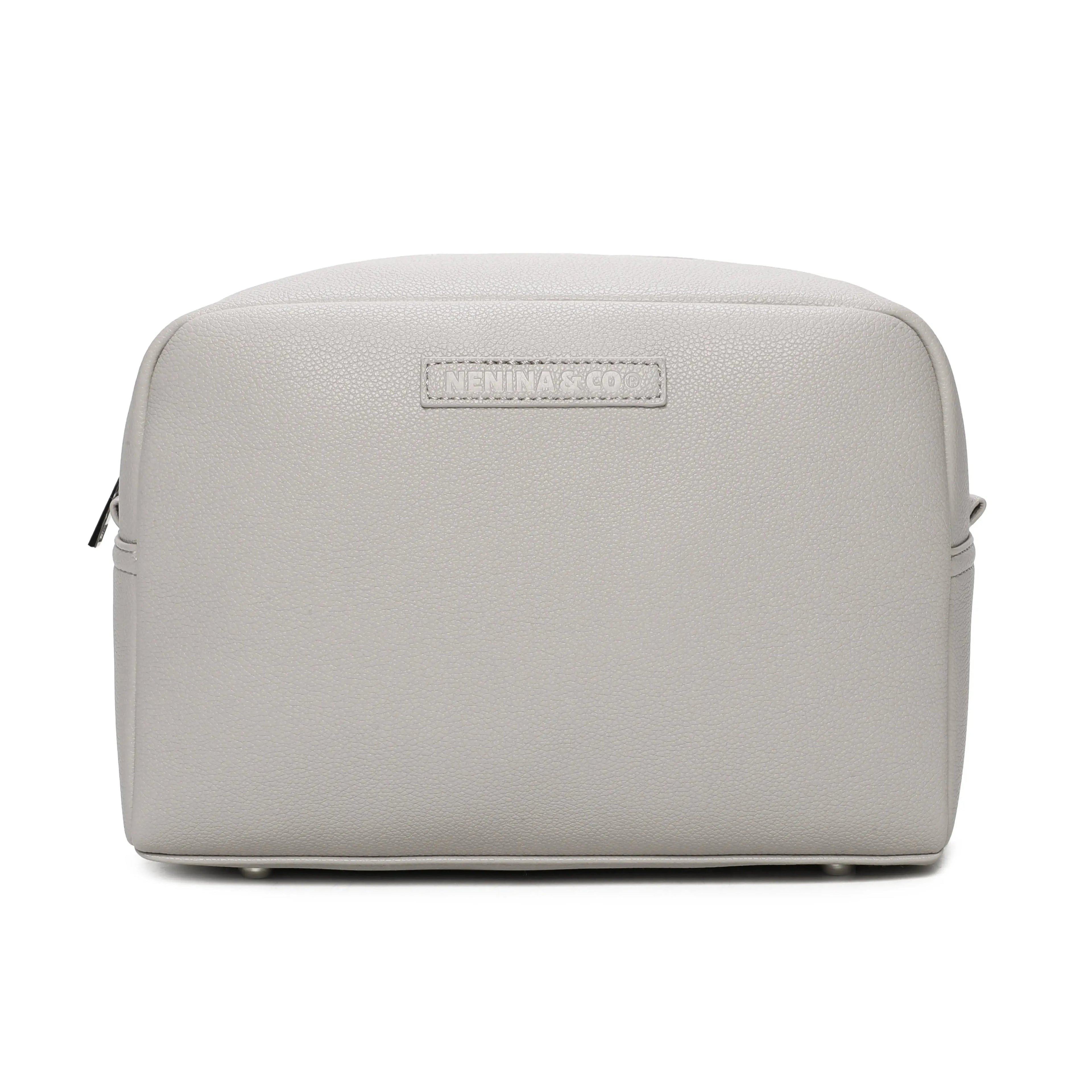 Neceser para Bebé de Eco Piel MIREM Gris| Organizador Elegante Nenina & Co
