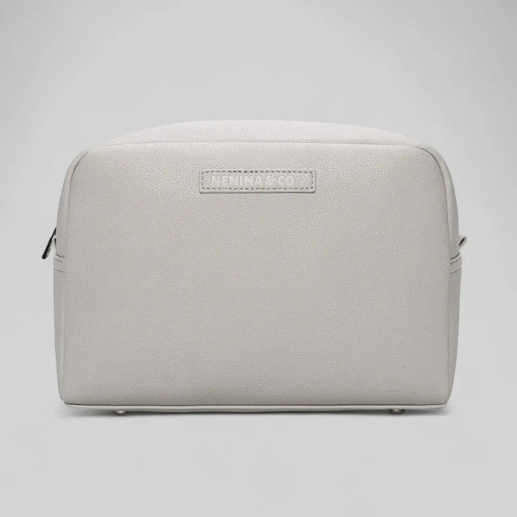 Neceser para Bebé de Eco Piel MIREM Gris| Organizador Elegante Nenina & Co