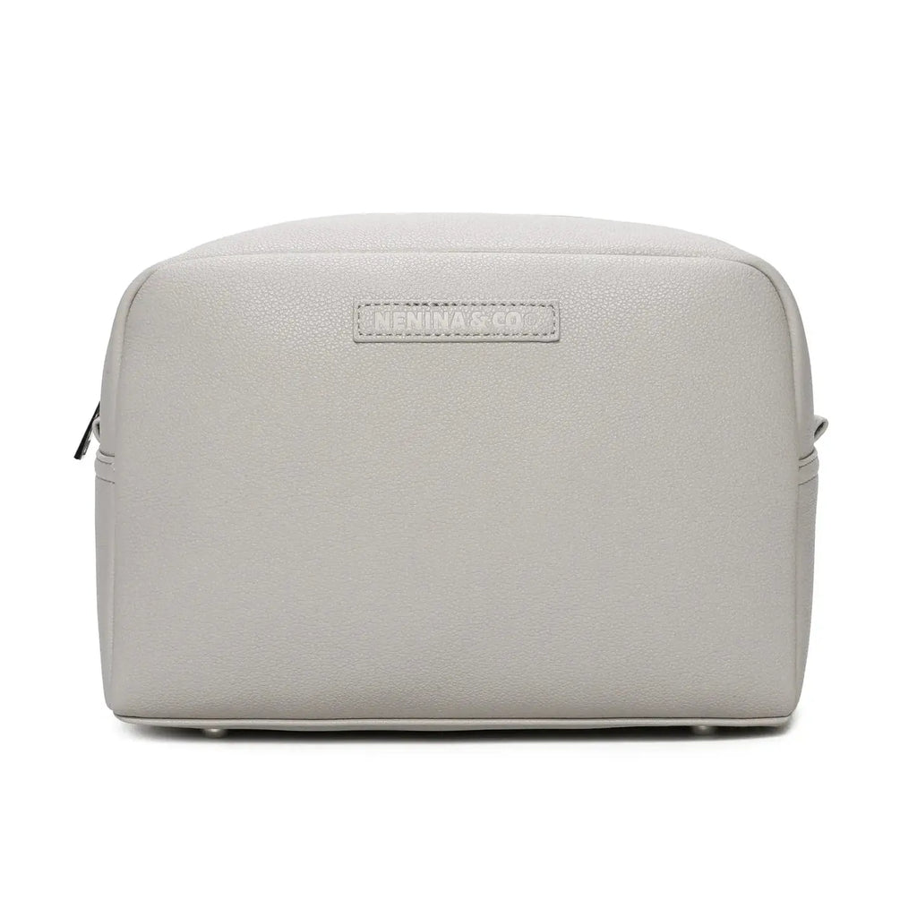Neceser para Bebé de Eco Piel MIREM Gris| Organizador Elegante Nenina & Co