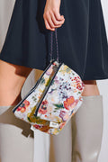 Neceser/estuche tejido jacquard flores amapolas