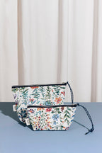 Neceser/estuche tejido jacquard flores azaleas