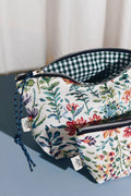 Neceser/estuche tejido jacquard flores azaleas