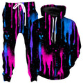 Neon Cascade Hoodie and Joggers Combo