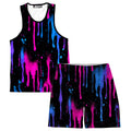Neon Cascade Men's Tank and Shorts Combo