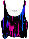 Neon Cascade Crop Top