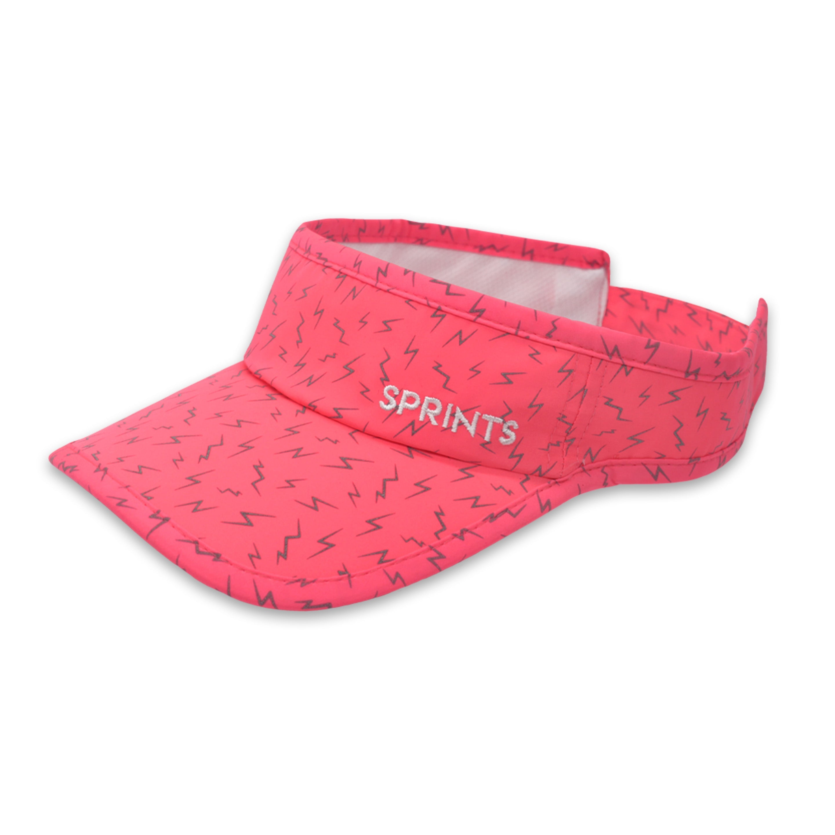 Sprints Neon Flash Reflective Pink Visor (Unisex)