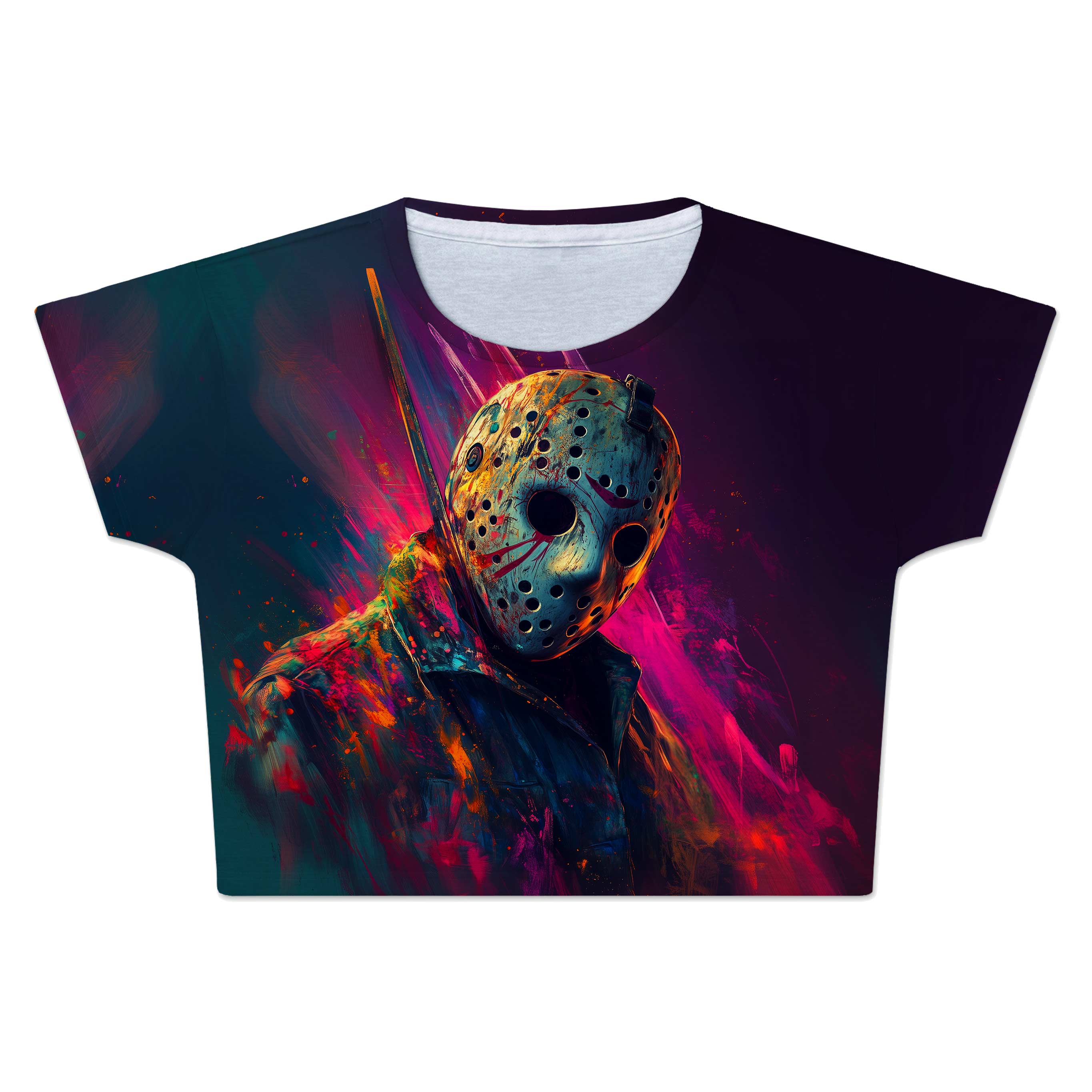 Neon Nightmare Crop Tee