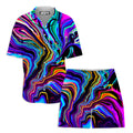 Neon Rift Lounge Shirt and Shorts Combo