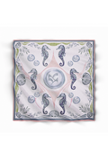 Seahorse Tide Silk Scarf