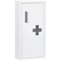 12" x 24" Wall Medicine Cabinet, 3 Tier Steel Wall Hung Cabinet for Bathroom, White