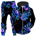 Midnight Garden Zip-Up Hoodie and Joggers Combo