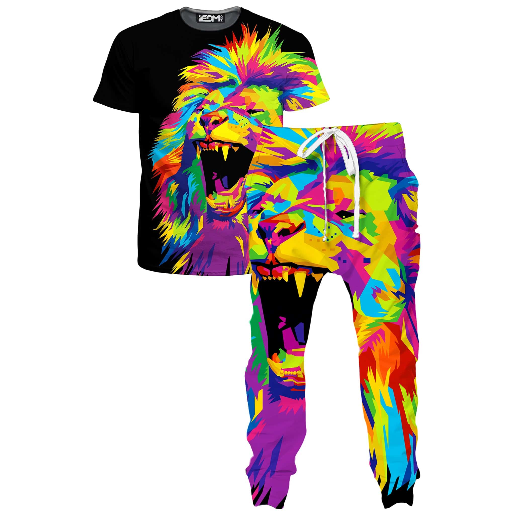 Psychedelic Lion T-Shirt and Joggers Combo