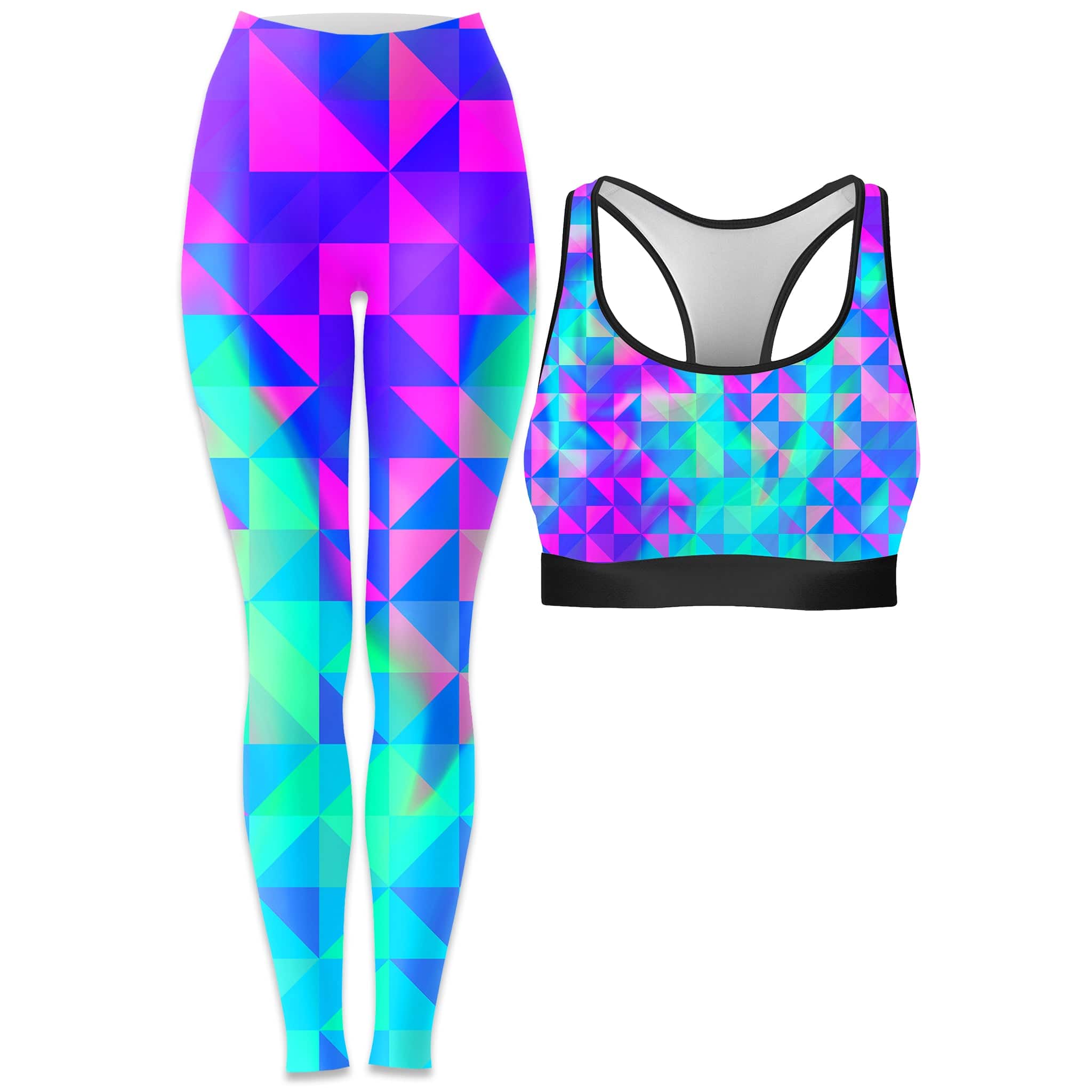 Raspberry Iced Tea Rave Bra and Leggings Combo