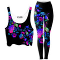 Darkest Bloom Crop Top and Leggings Combo