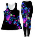 Darkest Bloom Women's Tank and Leggings Combo