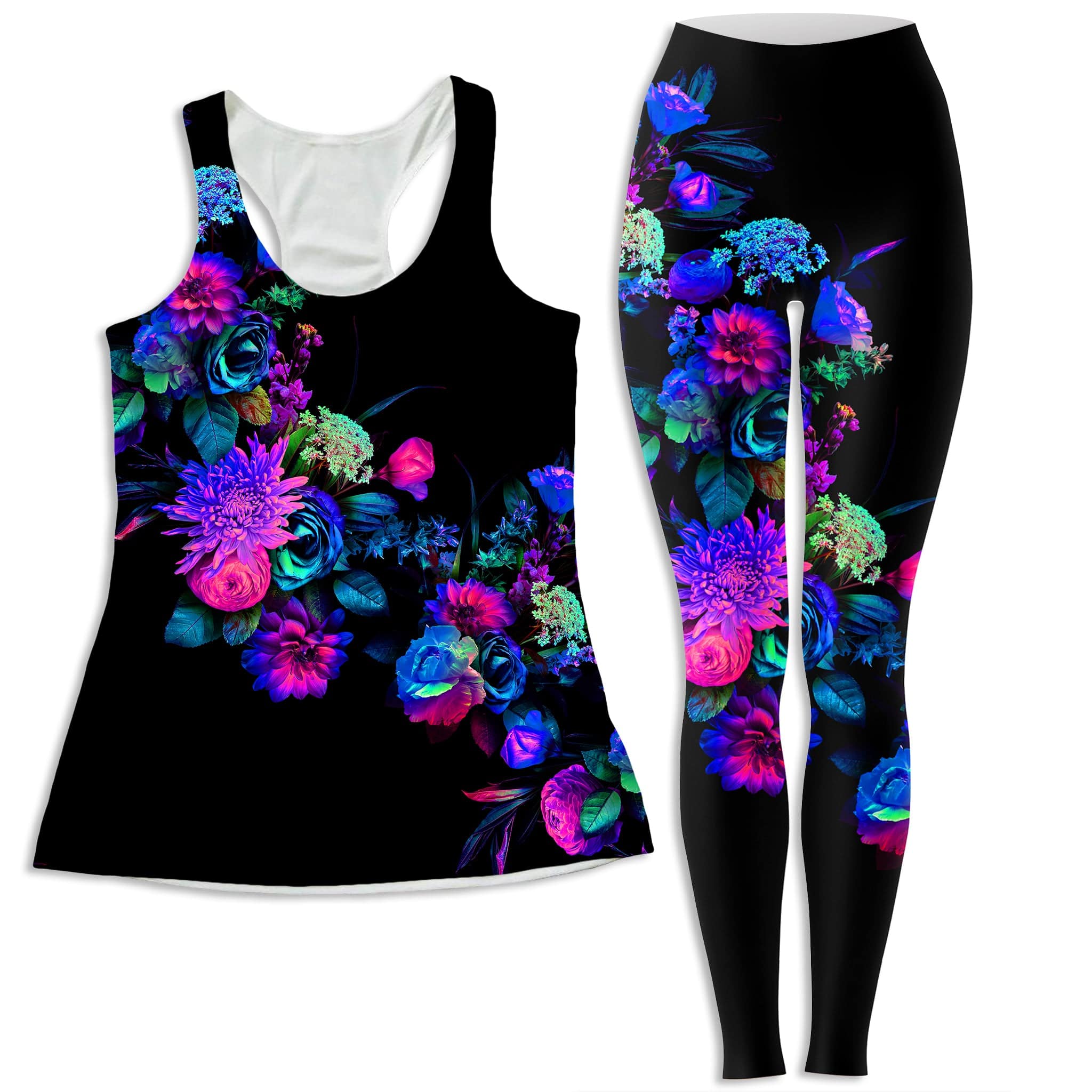 Darkest Bloom Women's Tank and Leggings Combo