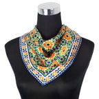 Multi Color Square Silk Scarf Nur